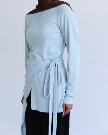 Wrap top - Blue