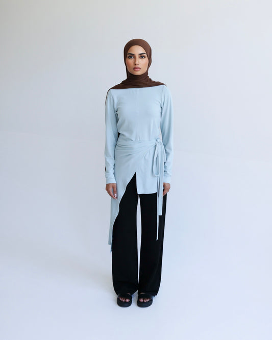 Wrap top - Blue