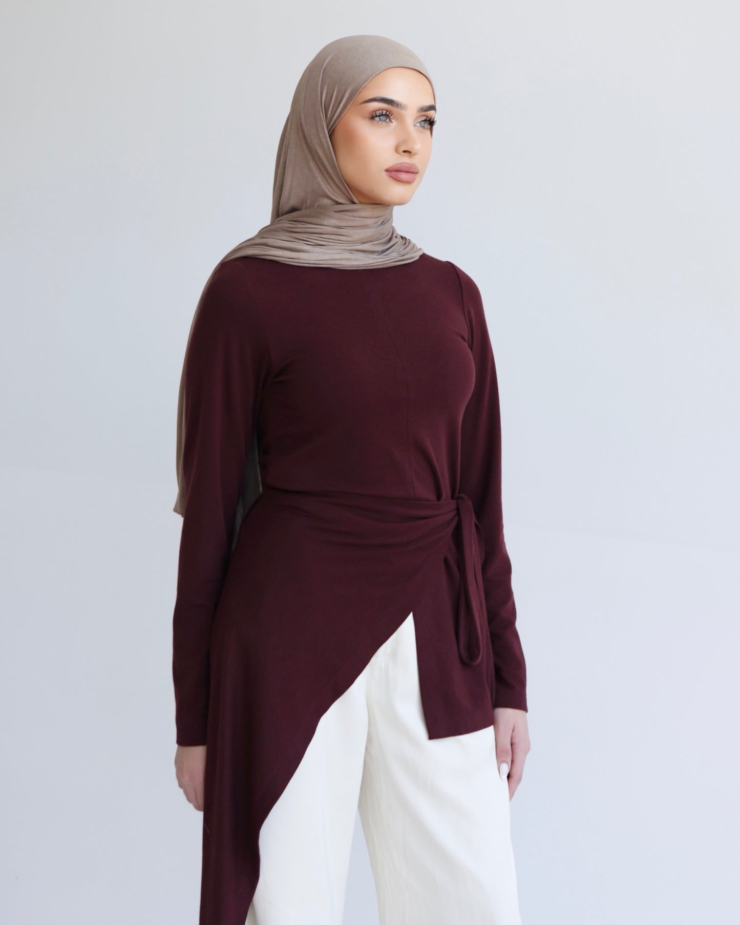 Wrap top - Burgundy