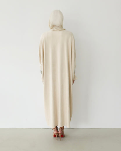 Veloura Abaya Beige